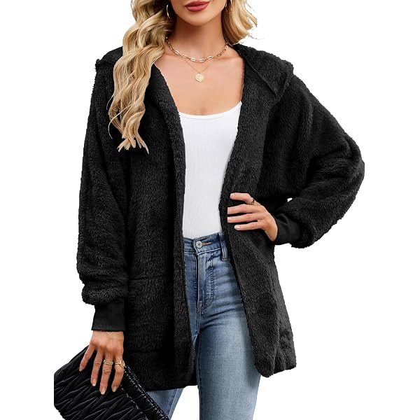 Splendid Women's Zip-Up Hoodie – Casual Pullover With Kangaroo Pocket (Black, XL) - View #8