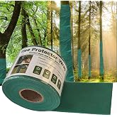 Bonivack 120ft Tree Wrap to Protect Bark, Tree Wrap for Damaged Bark, Tree Trunk Wrap to Keep Plants Warm and Tree Trunk Protectors from Deer and Animal, Durable and Effective, Green