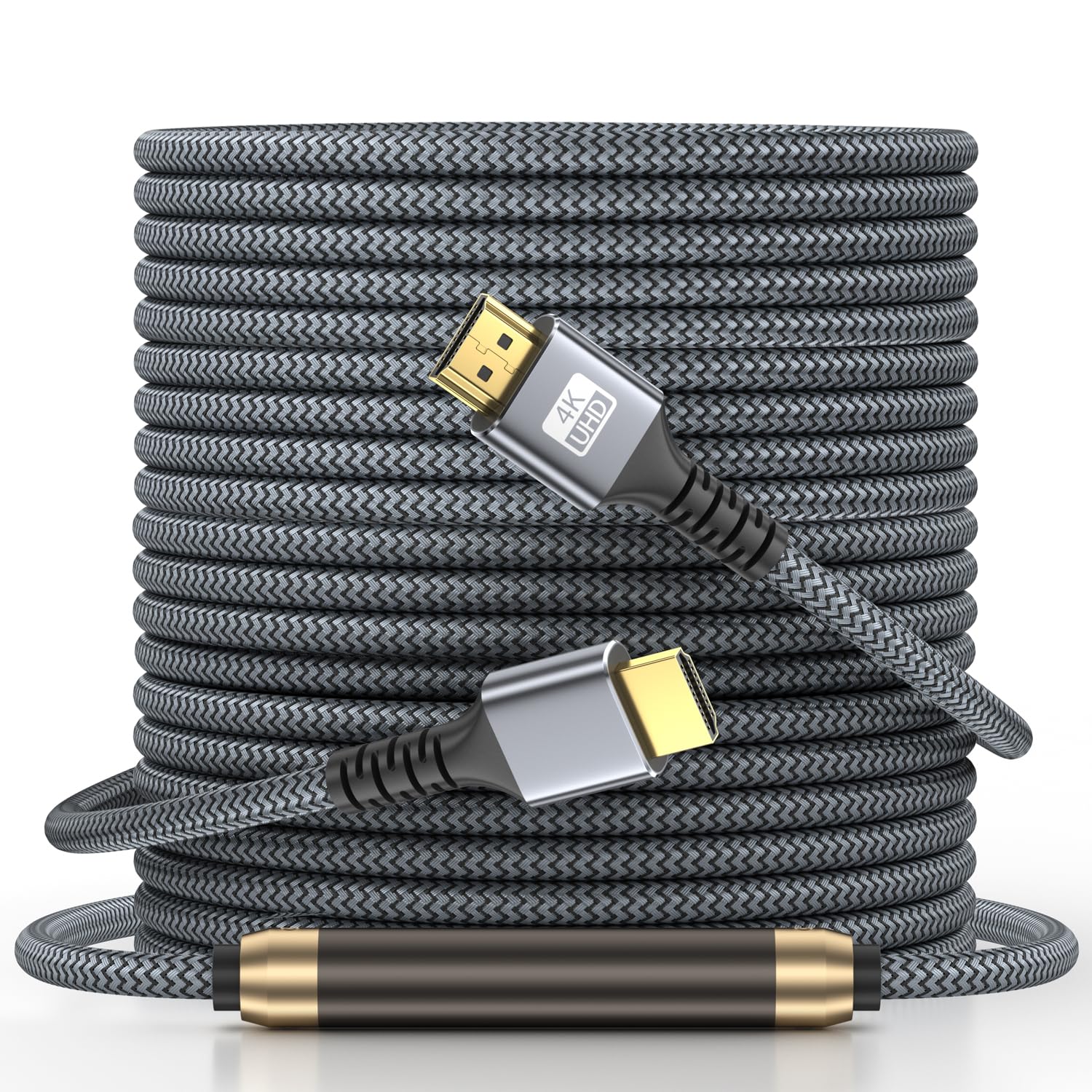 Photo 1 of looyotul 4k Hdmi Cable 85ft Ultra High Speed HDMI 2.0 Cable 4K@60HZ 3D ARC Gold Plated Connector Ethernet Audio Video Return HDMI Cord for UHD TV Monitor Laptop Xbox PS4/PS5 Roku TV ect.(Silvery)