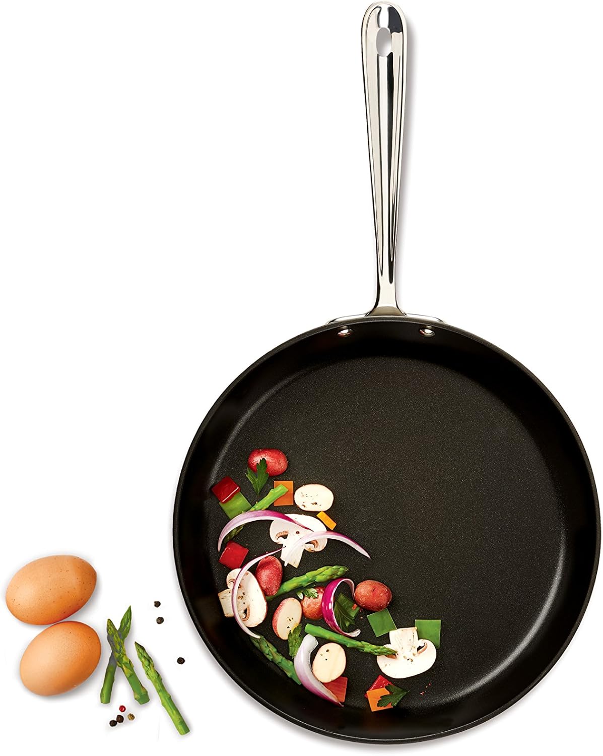 All-Clad E785S264/E785S263 HA1 Hard Anodized Nonstick Dishwasher Safe PFOA Free 8 and 10-Inch Fry Pan Cookware Set, 2-Piece, Black: Kitchen & Dining