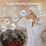 HOUSYLOVE Sauna Rocks, 36 lb Box of Natural Lava Stones for Sauna view 3