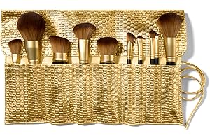 LAURA GELLER NEW YORK The Brush Vault - Ultimate Limited Edition Makeup Brush Collection - Includes Ten Must-Have Makeup Brushes for Mature Skin Makeup Application - 10 Count