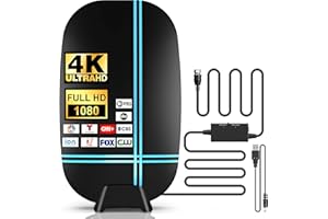 TRYETAS 2024 New Amplified HD Digital TV Antenna Long 620 Miles Range for Smart Television, Support 4K 1080p VHF UHF Fire TV Stick and All Older TV's Indoor HDTV Local Channels