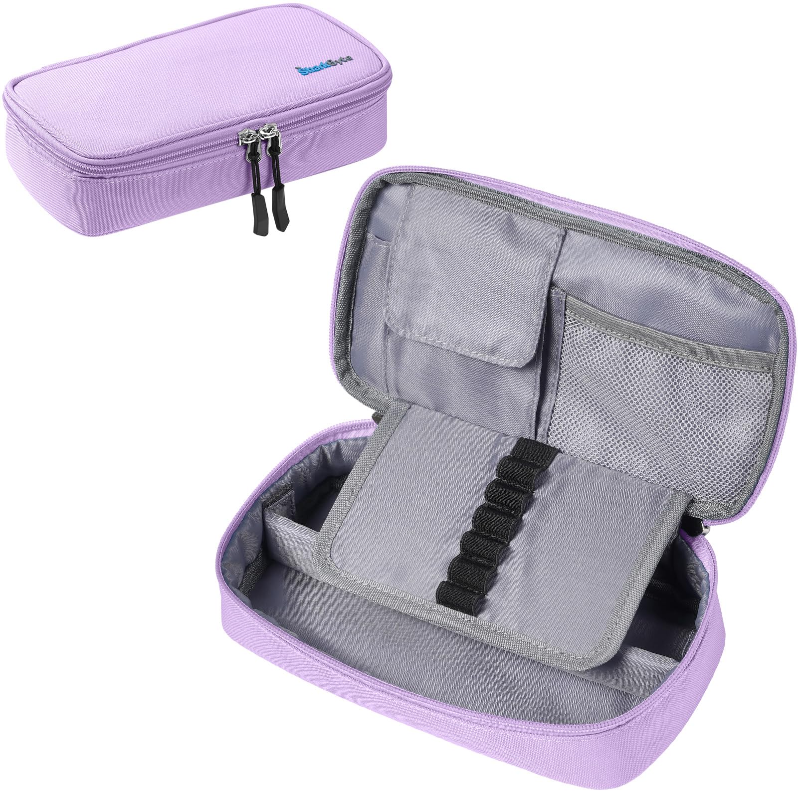 SharkByte Big Pencil Case for Students Girls Boys, Large Capacity Pencil Cases Bag, Recycled Fabric Pen Pouch Holder Stationery Organizer School College Office Organizer for Teens Girls Adults — image 1