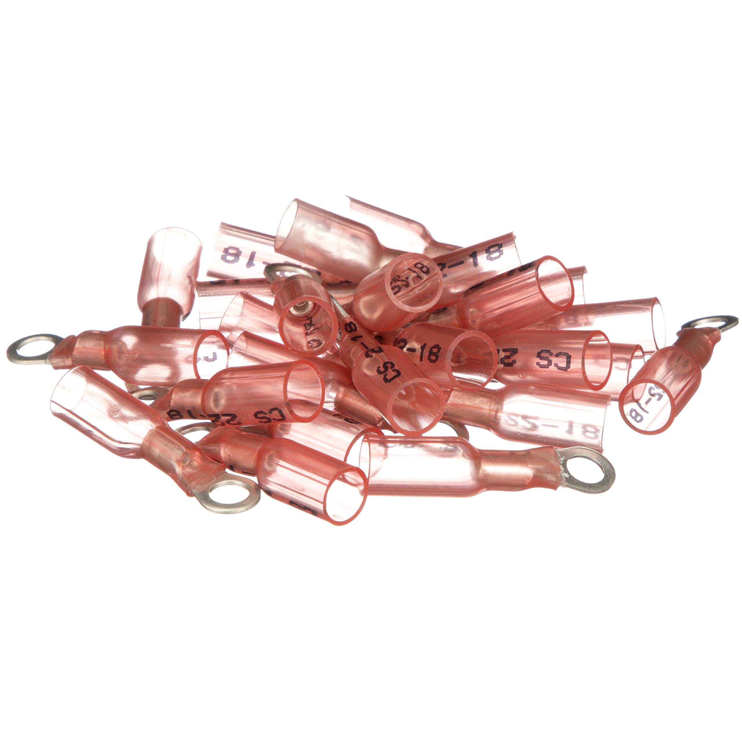 Seachoice 50 – 60161 Connector Flat Eyelet Tubing, Red 0,326 – 0.823 mm2 Buttonhole, 4.7 mm