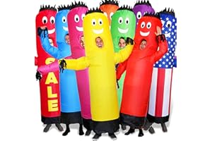 LookOurWay Inflatable Tube Man Costume - Wacky Wavy Arm Guy Funny Inflatable Halloween Costume for Adults