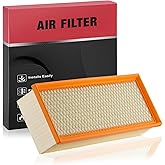 BDFHYK CA9711 Engine Air Filter Compatible with Audi A3, Q3, TT (Quattro) | Compatible with Volkswagen Jetta, Passat, Beetle, CC, Golf, GTI &amp; More, 1.8L 1.9L 2.0L, Replace# PA4622