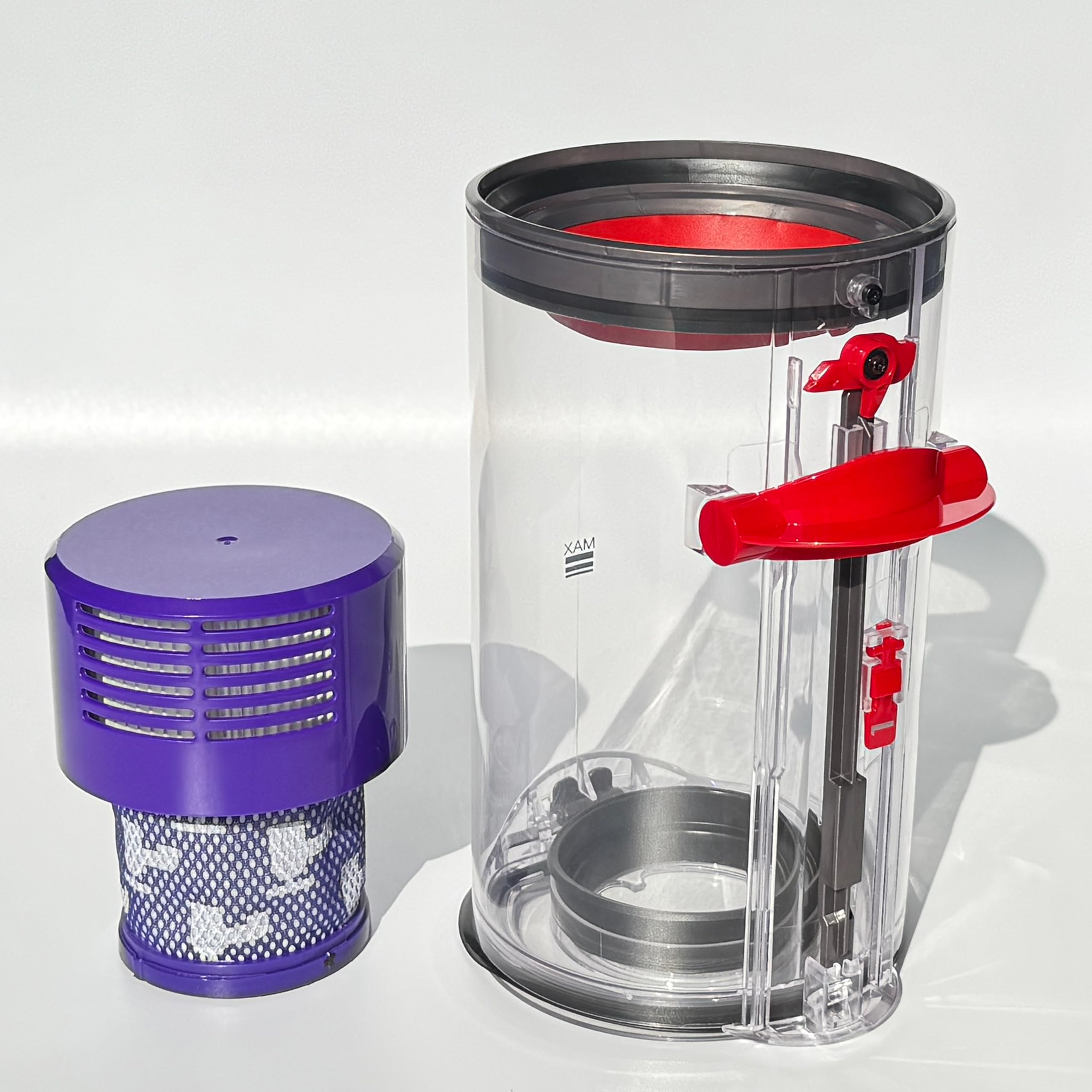 Photo 1 of 7.79in Large Dust Bin Replacement for Dyson V10 SV12 Animal/Absolute Models,Canister Bin for Part No.969509-01 and Filter No.969082-01 for Absolute/Absolute Pro/Animal/Animal Extra/Total Clean