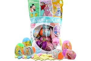 FRANKFORD Disney Candy Filled Plastic Easter Eggs, 16 Count, 2.82 Ounce