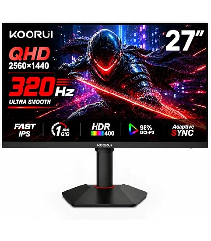 Amazon.com: KOORUI 27 inch QD-OLED Gaming Monitor, 240Hz Monitor