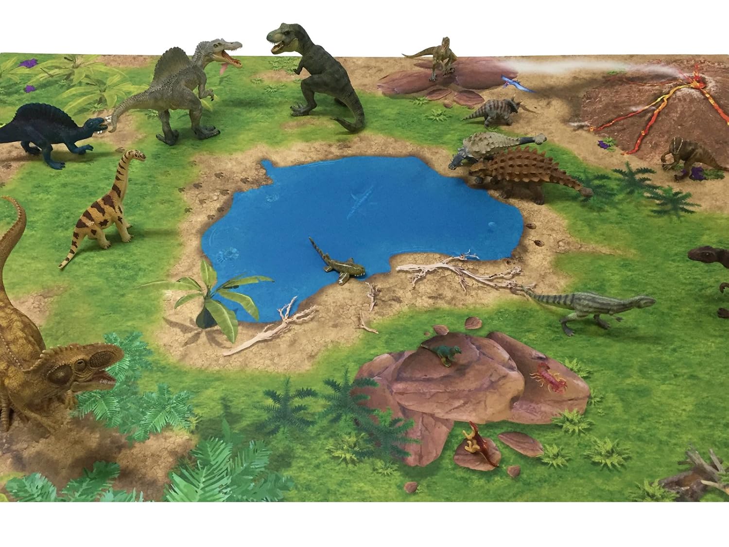 Dinosaur Dinoland Dino Game Mat Play Carpet Sm02 For The