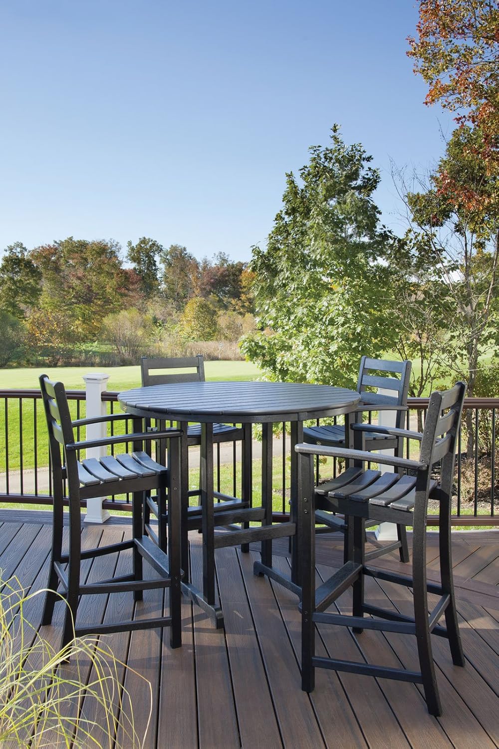 trex adirondack chairs near me on Patio Furniture Sets Charcoal Black Trex Outdoor Furniture Txs119 1 Cb Monterey Bay 5 Piece Bar Set Bar Sets