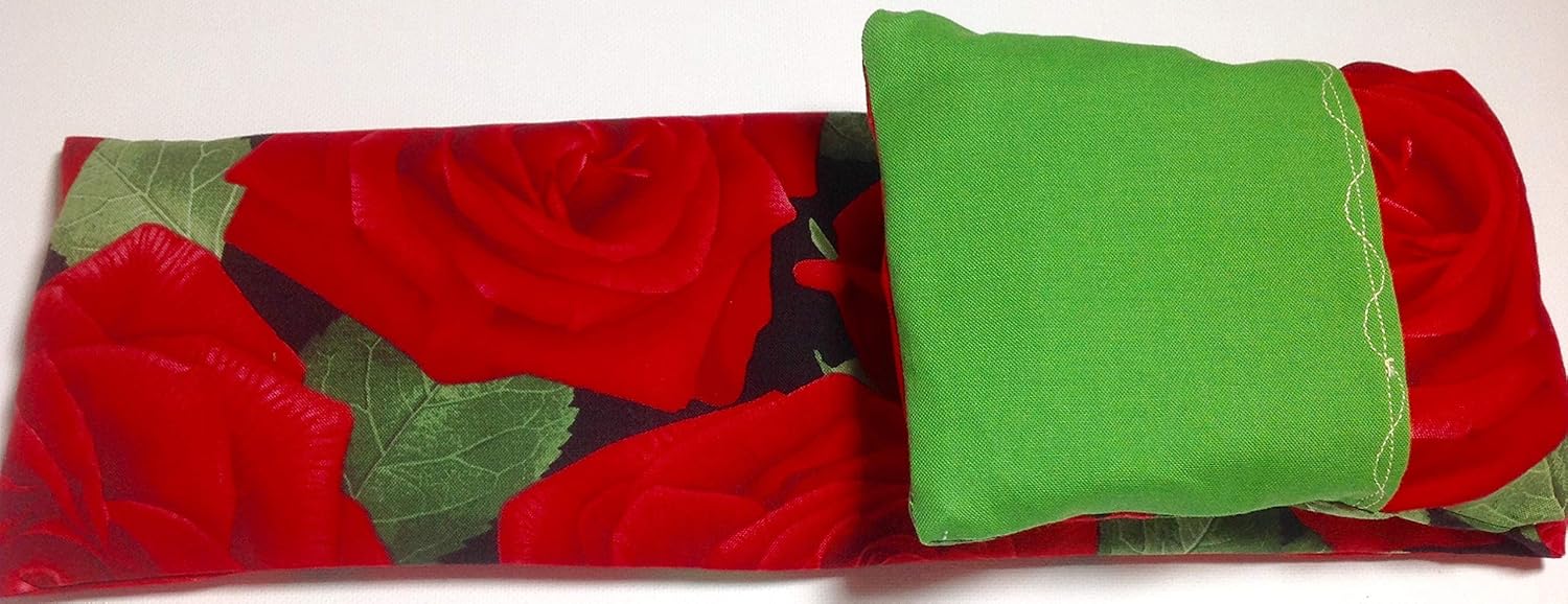 Amazon Com Microwave Neck Pillow Red Roses A Natural Buckwheat