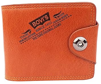 BOVIS Paisley Embossed Orange Unisex Wallet