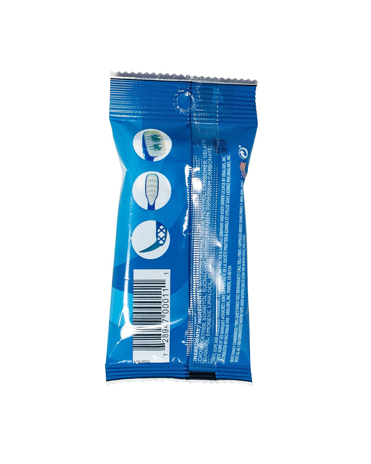 Crest Scope | Mini Brushes-Disposable Toothbrushes with Toothpaste and Pick For Work or Travel (4 count, 6 pack (24 brushes)) : Beauty