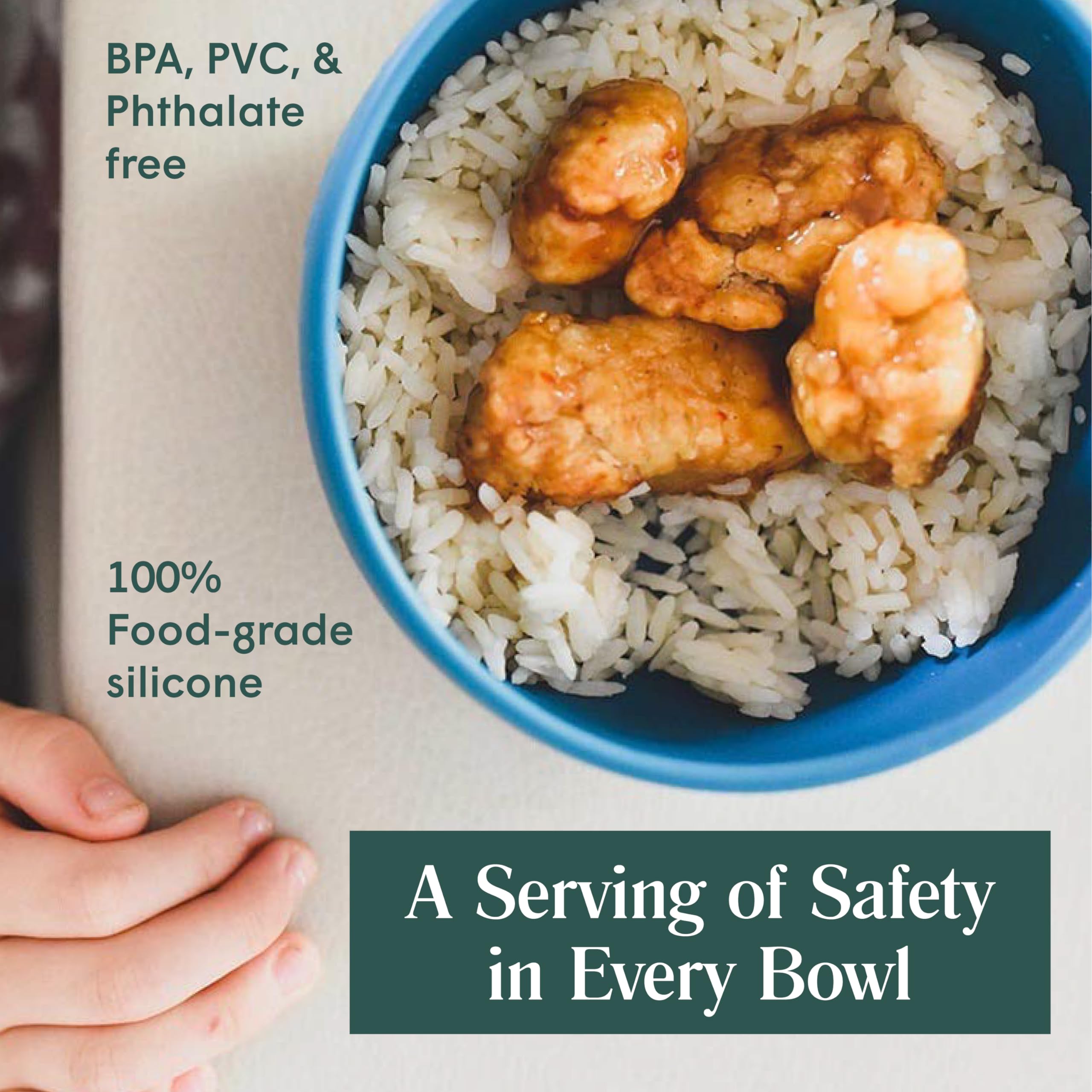 Simka Rose Baby Bowl and Spoon Set, Baby Bowls Suction for Toddler, BPA-Free Silicone Bowls Baby, Baby Bowl and Spoon Dishwasher and Microwave Safe Baby Feeding Supplies (Sage)