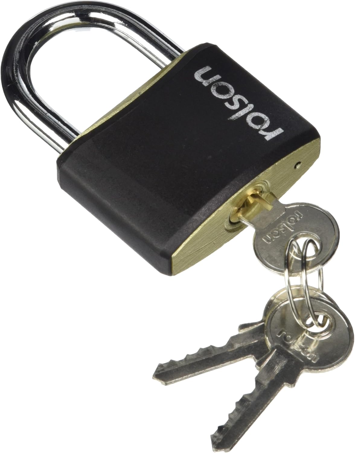 Rolson 66407 Padlock, Black, 50 mm