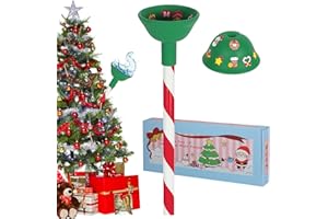 JJI Christmas Tree Watering Funnel - Christmas Tree Watering System with Long Funnel Christmas Decorations (Green)