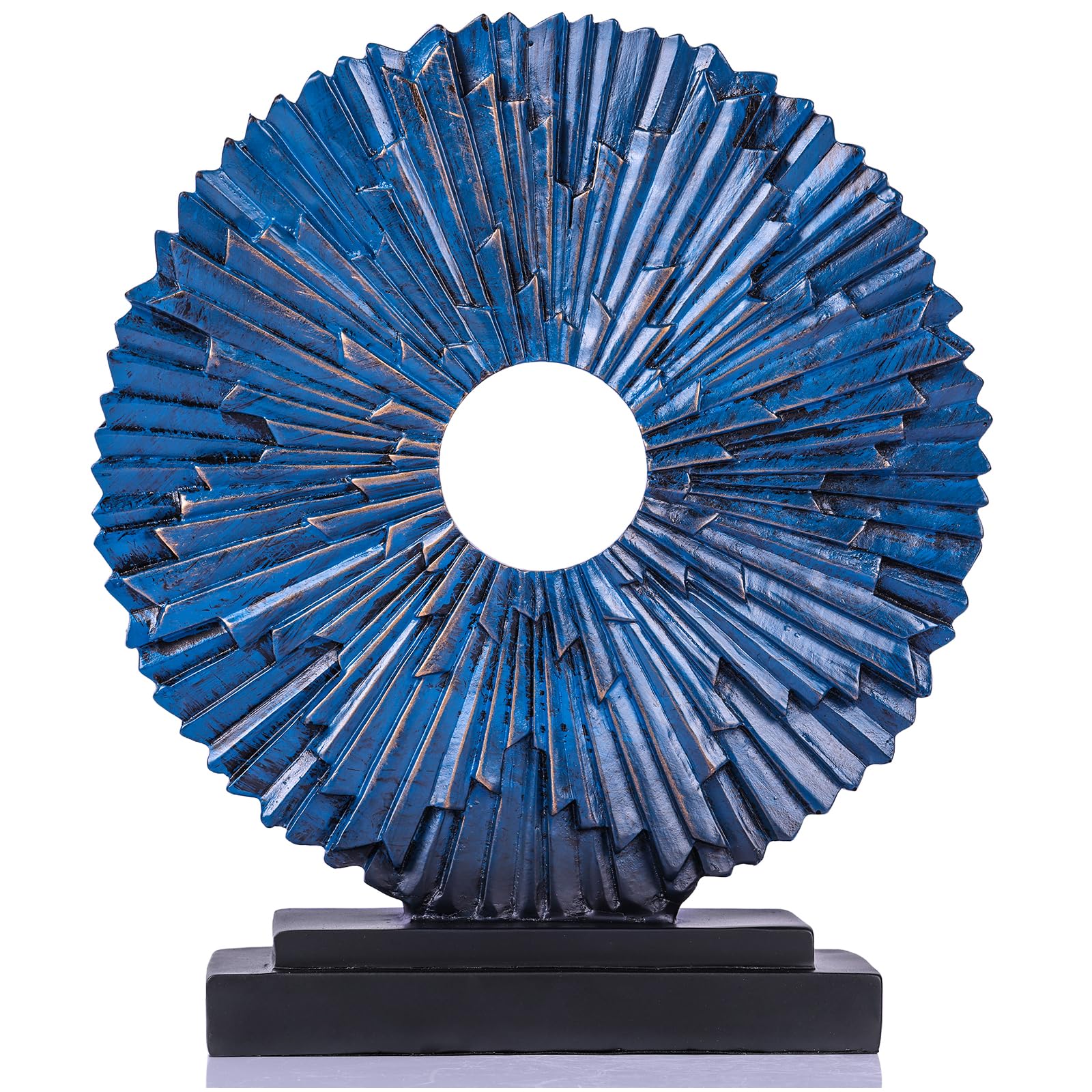 XMGZQ Blue Modern Abstract Art Resin Statue Home Decoration,Home Decor Sculpture Decoration Ornaments for Dining Room Office Shelves Table Center Pieces,Above Kitchen Cabinet,Living Room Accessories