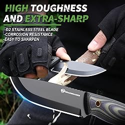 DRACHENADER 8.46" Survival Knife with Fire Starter