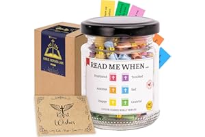 Bible Verse Jar – 92 Hand-Rolled Scripture Scrolls for Daily Encouragement, Inspirational Christian Gift, Religious Gifts for Women, Birthday Gifts for Mom, Christmas Gift for Women 2025