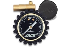 JACO SUPERIOR PRODUCTS JACO FTX-30 Low Pressure Presta Tire Gauge for Bikes (Max 30 PSI) | Fatbike & MTB Series
