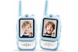 Lapare Video Walkie Talkies for Kids, Rechargeable Walkie Talkies with Screen, Outdoor Camping Toys & Birthday Gifts for Boys