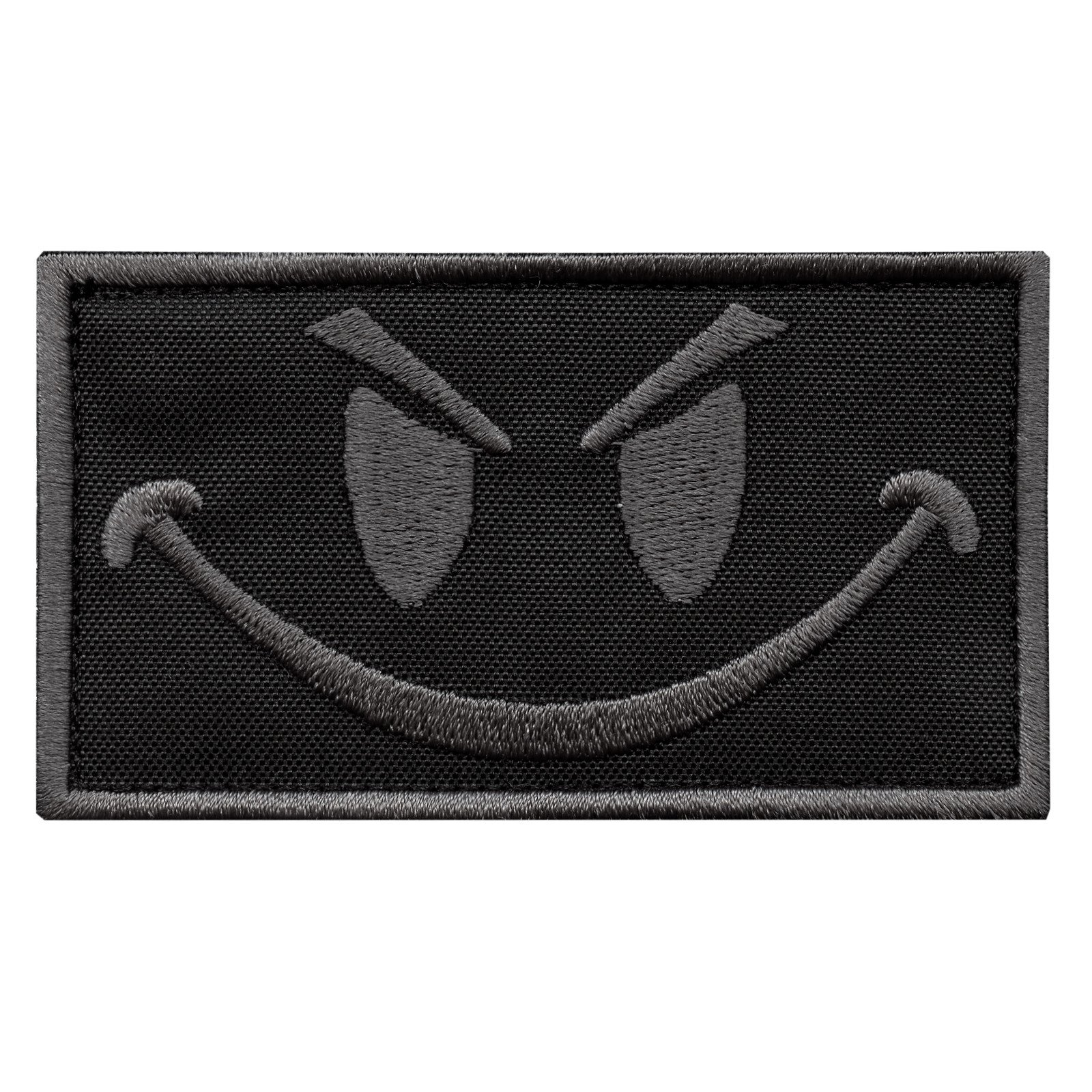 Subdued Smiley Evil Angry ACU Morale Tactical Military Milspec Tactical ISAF SWAT Hook Patch