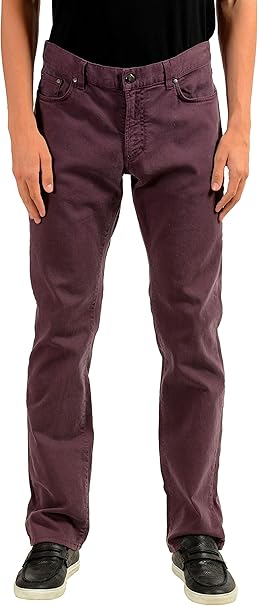 purple straight leg jeans