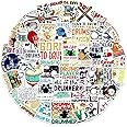 50PCS Drum Stickers Music Stickers, Cool Drummer Sticker for Teen Adult Water Bottle, Laptop, Skateboard, Bike, Phone, Computer, Travel Case (Drummer)
