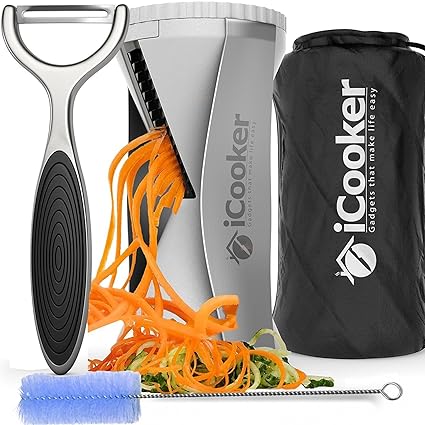  Icooker Spiralizer Spiral Slicer Free Stainless