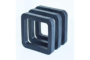 GR Innovations | Hitch Spacer | 2.5" Silencer Pad for Trailers | Reduces Sound and Vibration Rattle | USA Made | 3 Pack