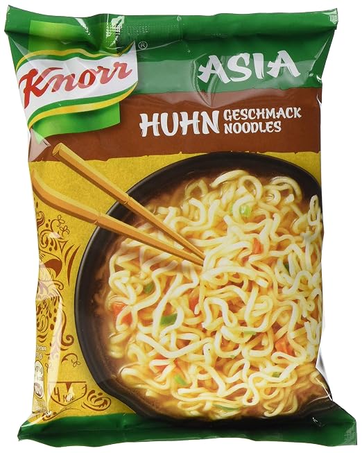 KNORR INSTANT NUDELN Chicken Taste Asia Snack Fertig In 3 Minuten (11 X
