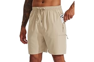 Willit Men's Hiking Cargo Shorts Quick Dry Golf Athletic Shorts 7" Lightweight Summer Shorts with Pockets