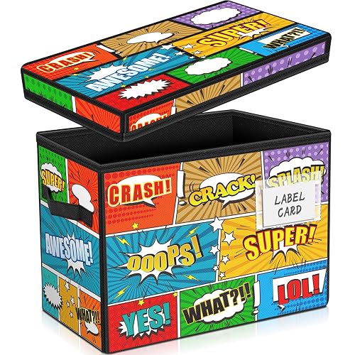 Foldable Mini Comics Leffis Comic Book Storage, Comic Book Box Foldable Comic Short Box with ...