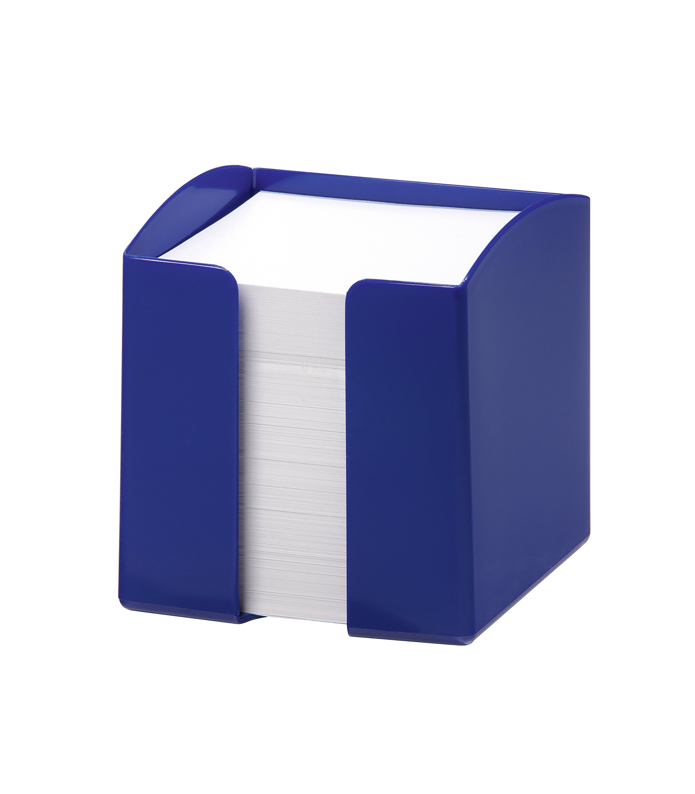 Durable Trend Note Box with 800 White Paper Notes - Opaque Blue