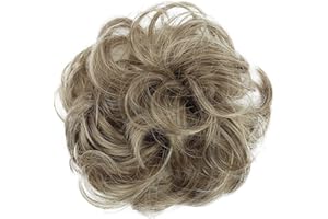 CAISHA Messy Scrunchie Bun Voluminous Wavy Hairpiece Heat-resistant Synthetic Fibres Brown Blonde G22A