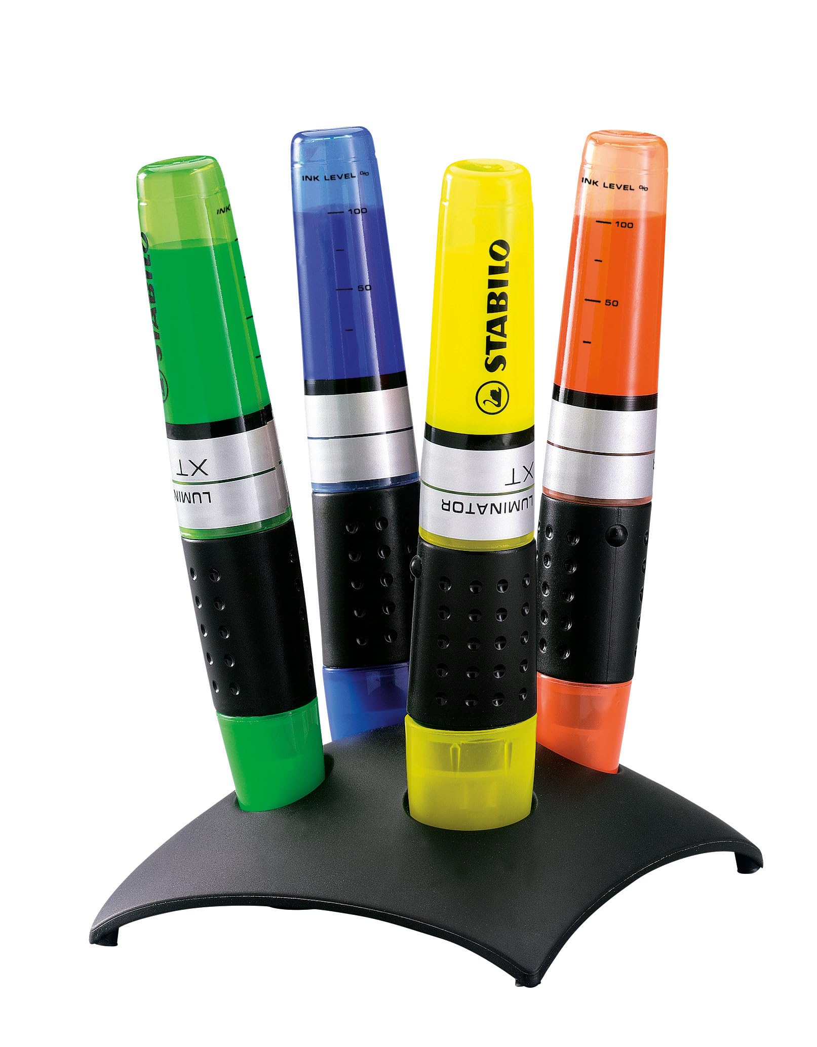STABILO LUMINATOR - Highlighter - Deskset of 4 - Yellow, Green, Blue, Orange
