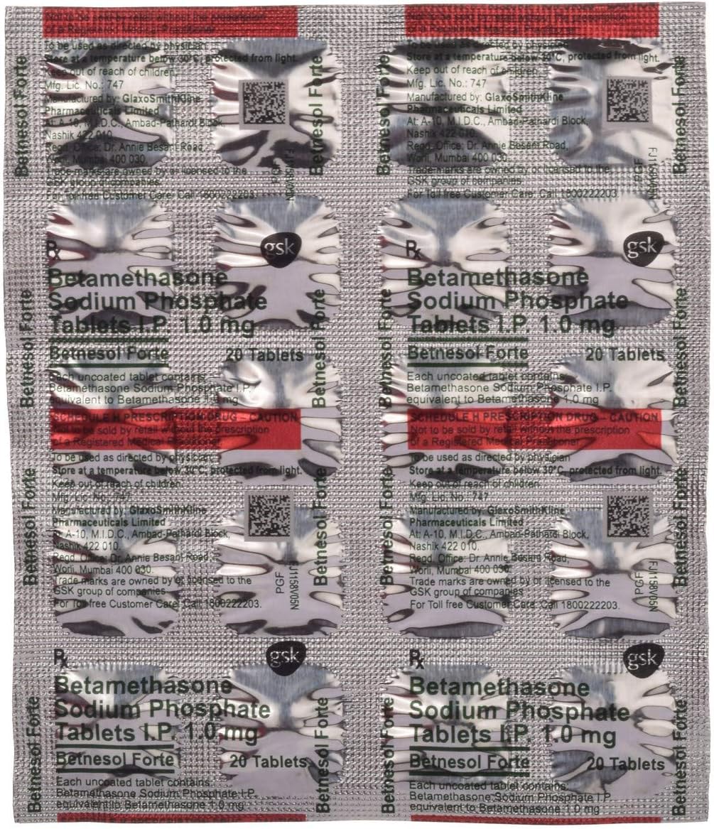 Betnesol Forte Strip Of 20 Tablets Amazon In
