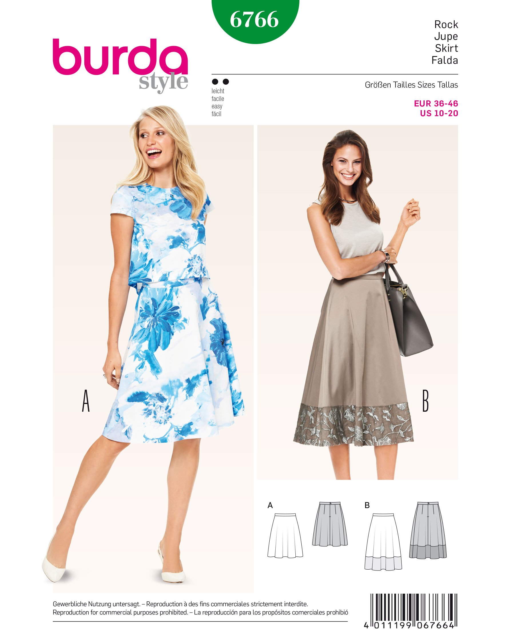 Burda Pattern Rock 6766
