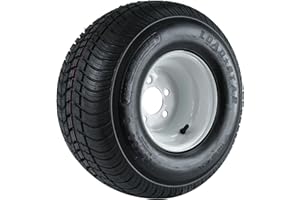 Kenda Loadstar (8x7"/5x4.5") Wheel with White Powder-Coat Finish LRC and Trailer Tire Assembly (215/60-8)