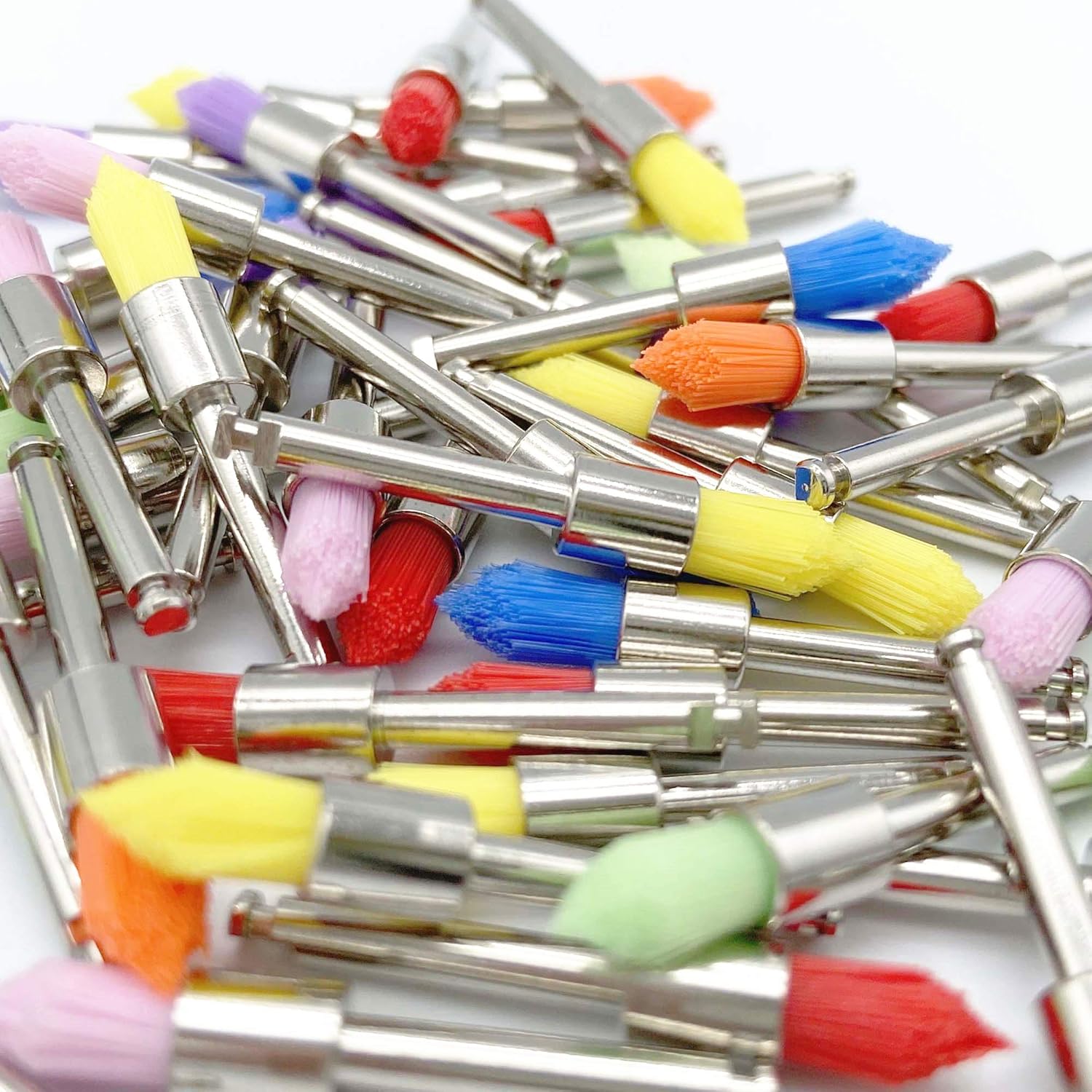Nylon Polisher Brush (Tapered) Colorful 100pcs: Home Improvement