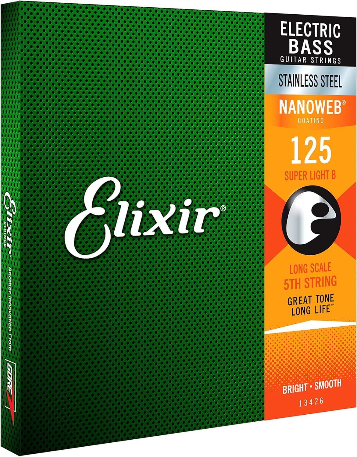 Elixir, Nanoweb Stainless Steel Single Bass String.125 (13426) — image 1