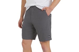 Quiksilver Mens Regular Fit Fixed Waist Water Friendly Active Hybrid Shorts