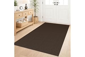 Lansny Washable Area Rug 4x6 Boho Entry Rug Braided Cotton Non Slip Rubber Backed Rugs for Entryway Bedroom Dining Room Livin