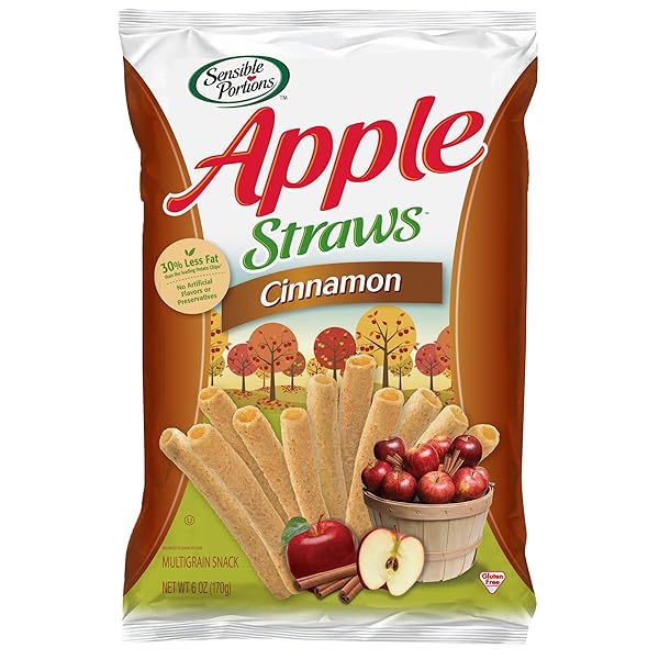 SENSIBLE PORTIONS GARDEN VEGGIE CINNAMON STRAWS, 6 OZ