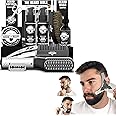 Beard Grooming Kit for Men - Straightener, Brush, Double-Sided Comb, Growth Oil, Balm, Shampoo, Conditioner, Razor, Scissors, and Shaping Tool