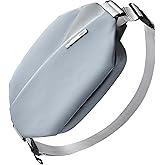 Inateck Sling Bag X, Multi-pocket Crossbody Shoulder Chest Bag with Adjustable Shoulder Strap, Water-resistant Waist Fanny Pack for Men, Women, Travel, Daily Use, Cycling, Hiking, Gray Blue, Large