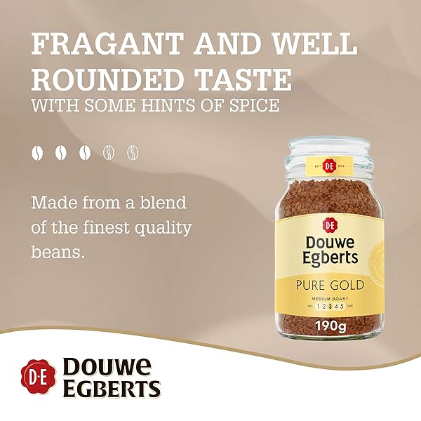DOUWE EGBERTS – PURE GOLD MEDIUM ROAST – 190G