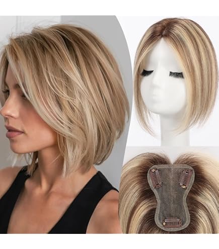 Amazon.com : Top Perfect Hair Topper Color GL 60-101 SILVERY  display picture 1